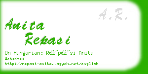 anita repasi business card